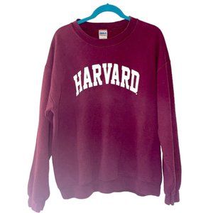 Vintage Maroon Harvard University Crew Neck Sweater